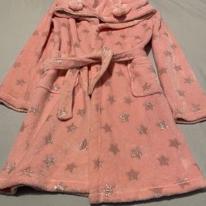 Girls housecoat, very soft and comfy, cute ears on hood :)